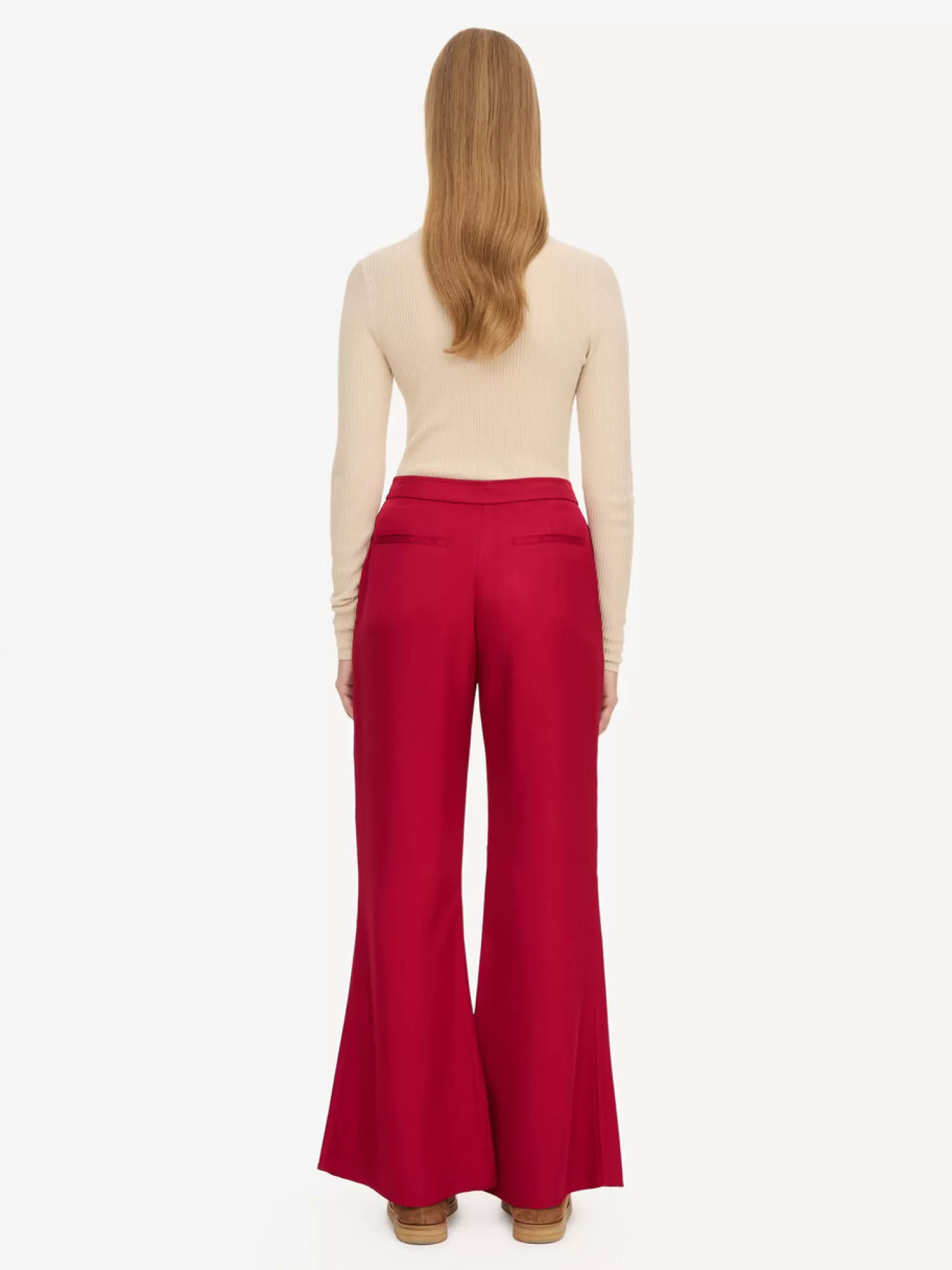 By Malene Birger Amores High-Waisted Trousers-Women Trousers