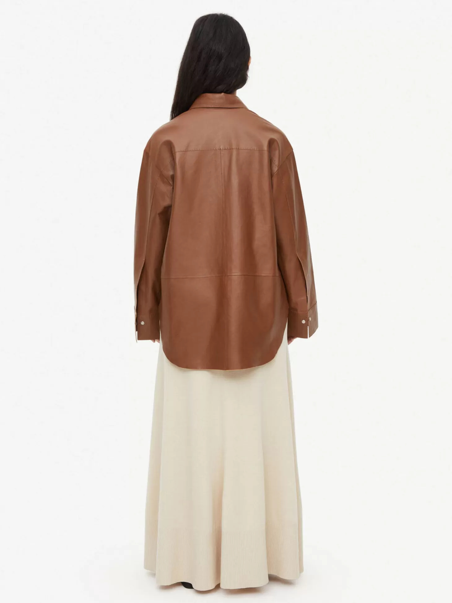 By Malene Birger Barissa Leather Shirt-Women Shirts And Tops