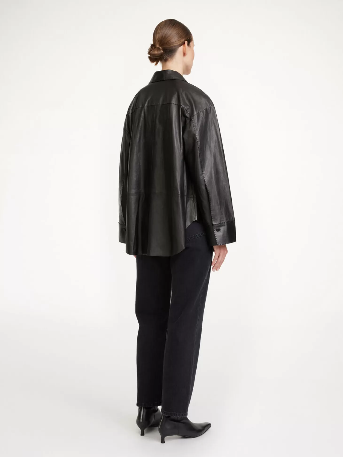 By Malene Birger Barissa Leather Shirt-Women Shirts And Tops