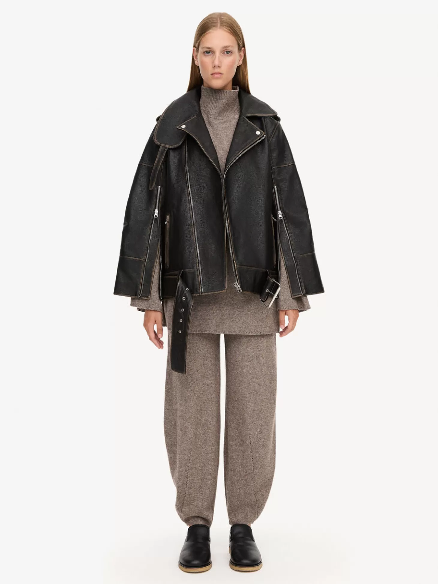 By Malene Birger Beatrisse Leather Jacket-Women Coats And Jackets