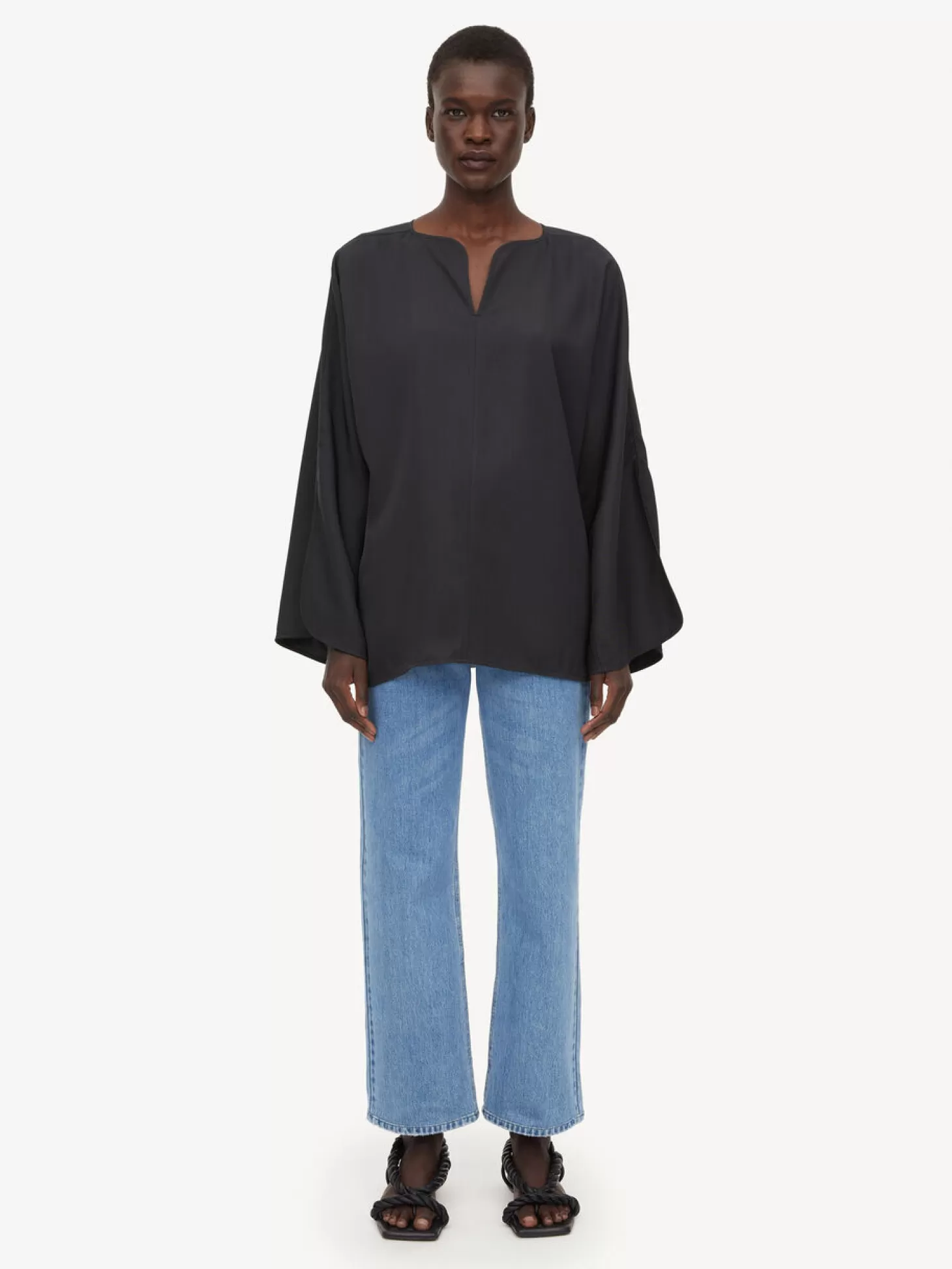 By Malene Birger Calias Tunic-Style Blouse-Women Shirts And Tops