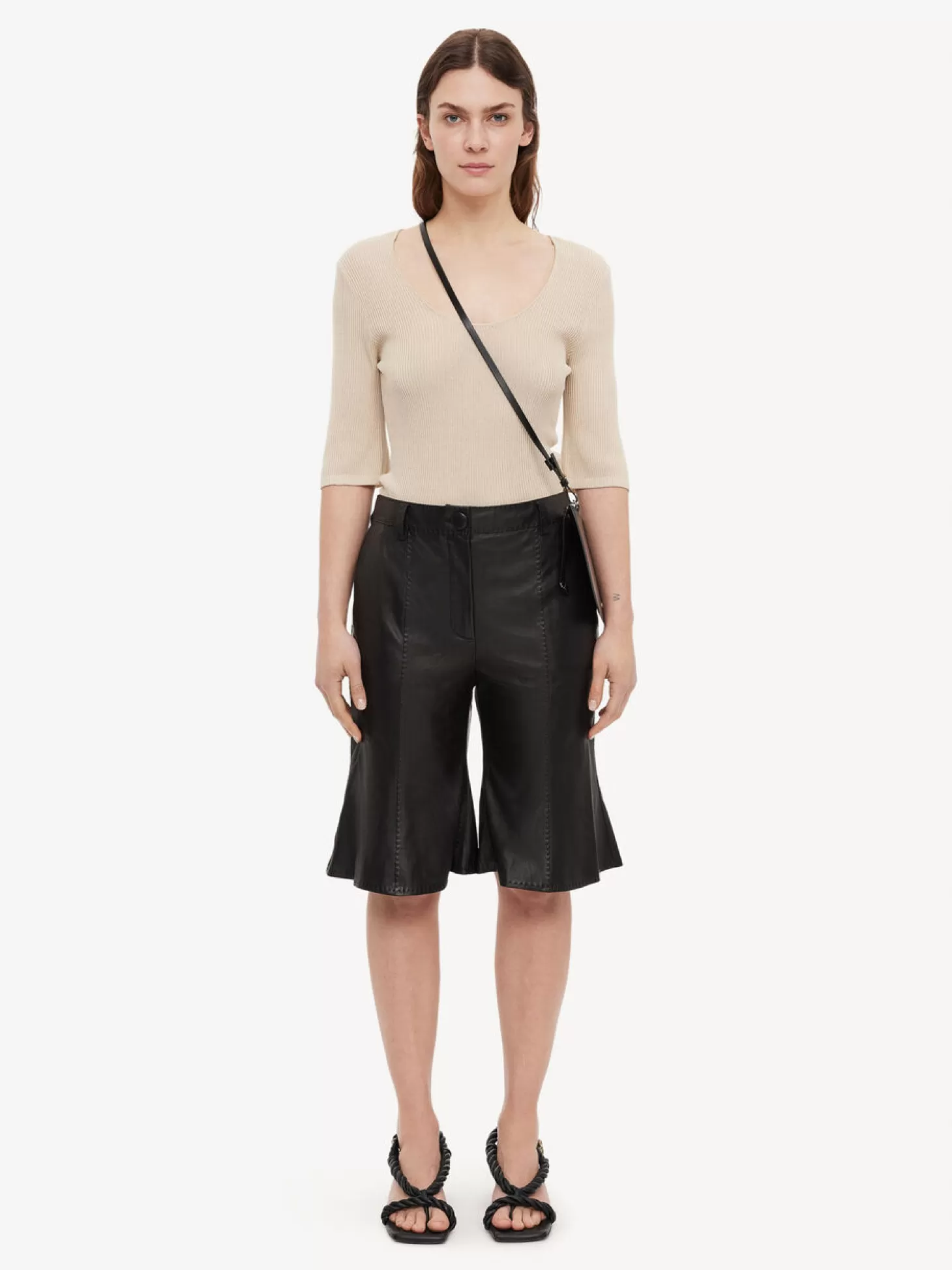 By Malene Birger Carmone Leather Shorts-Women Trousers