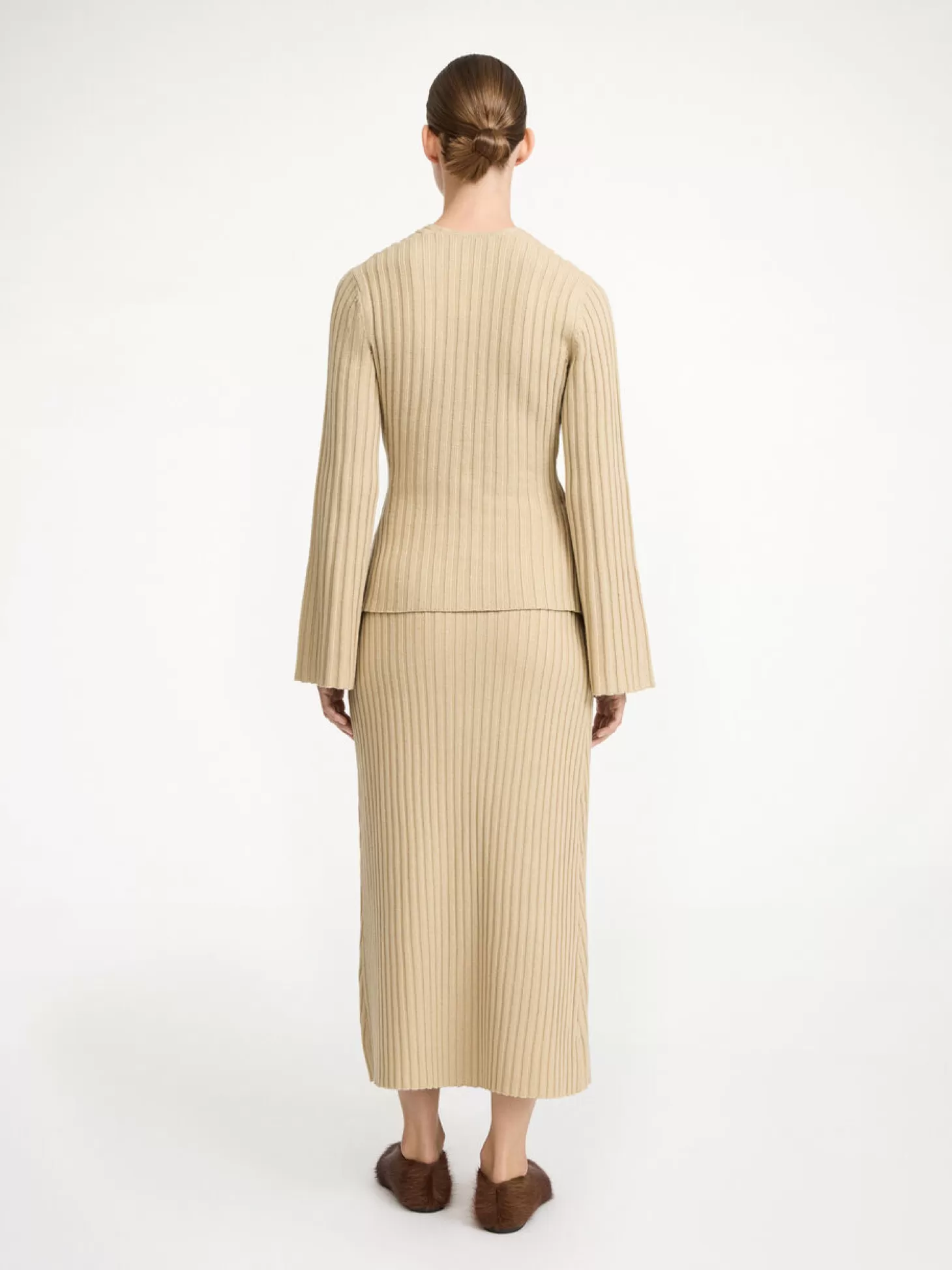 By Malene Birger Cassila Wool Midi Skirt-Women Skirts