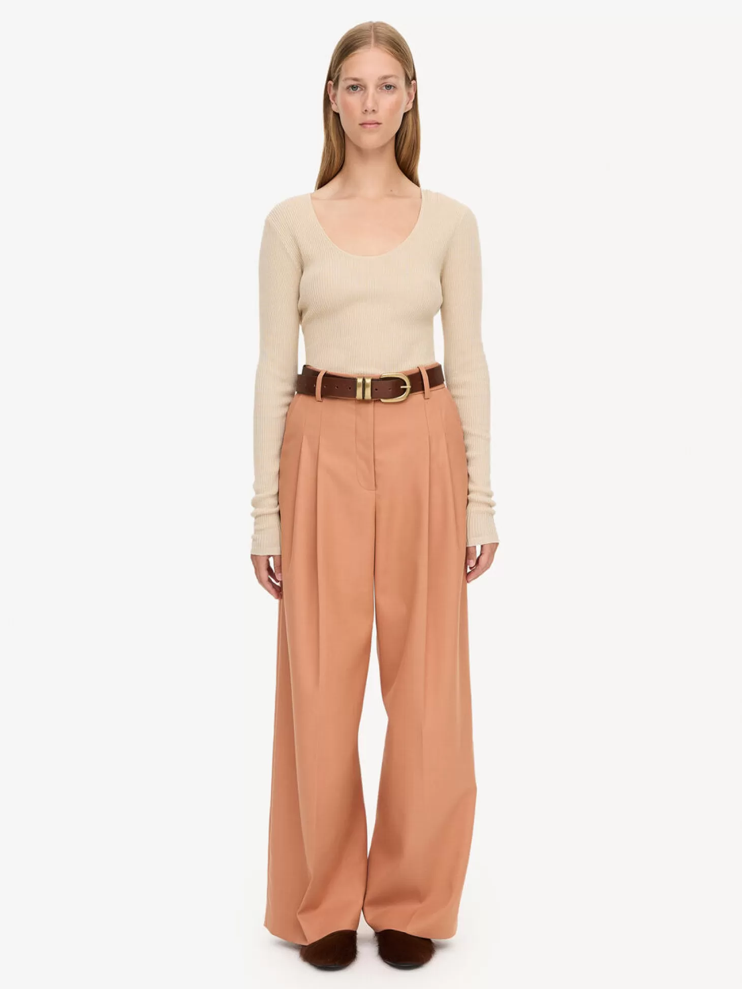 By Malene Birger Cymbaria High-Waist Trousers-Women Trousers