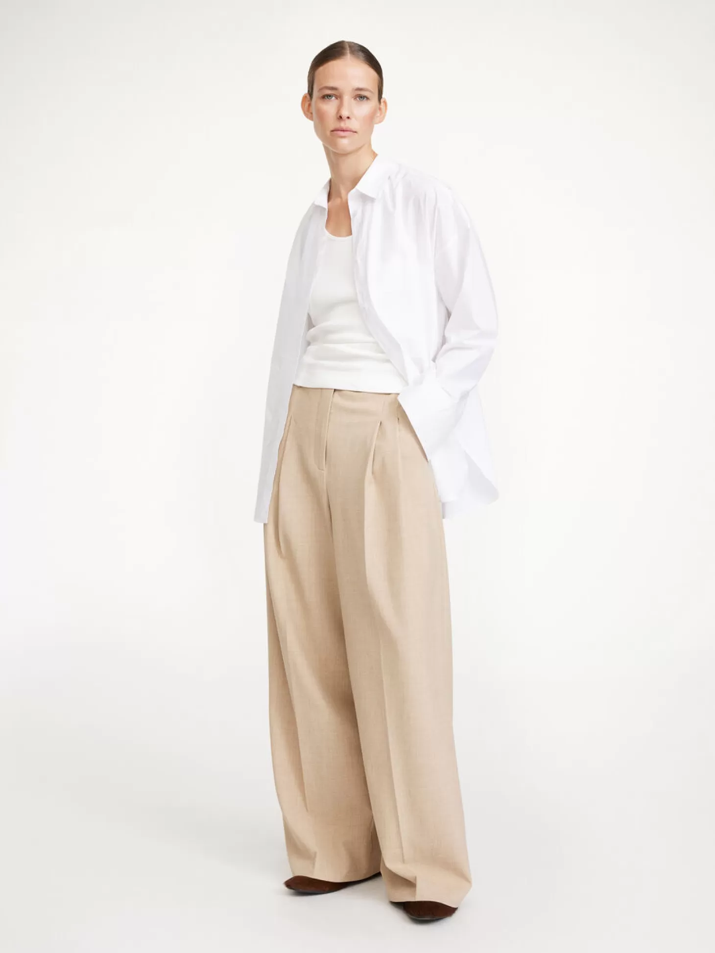 By Malene Birger Cymbaria High-Waisted Trousers-Women Trousers