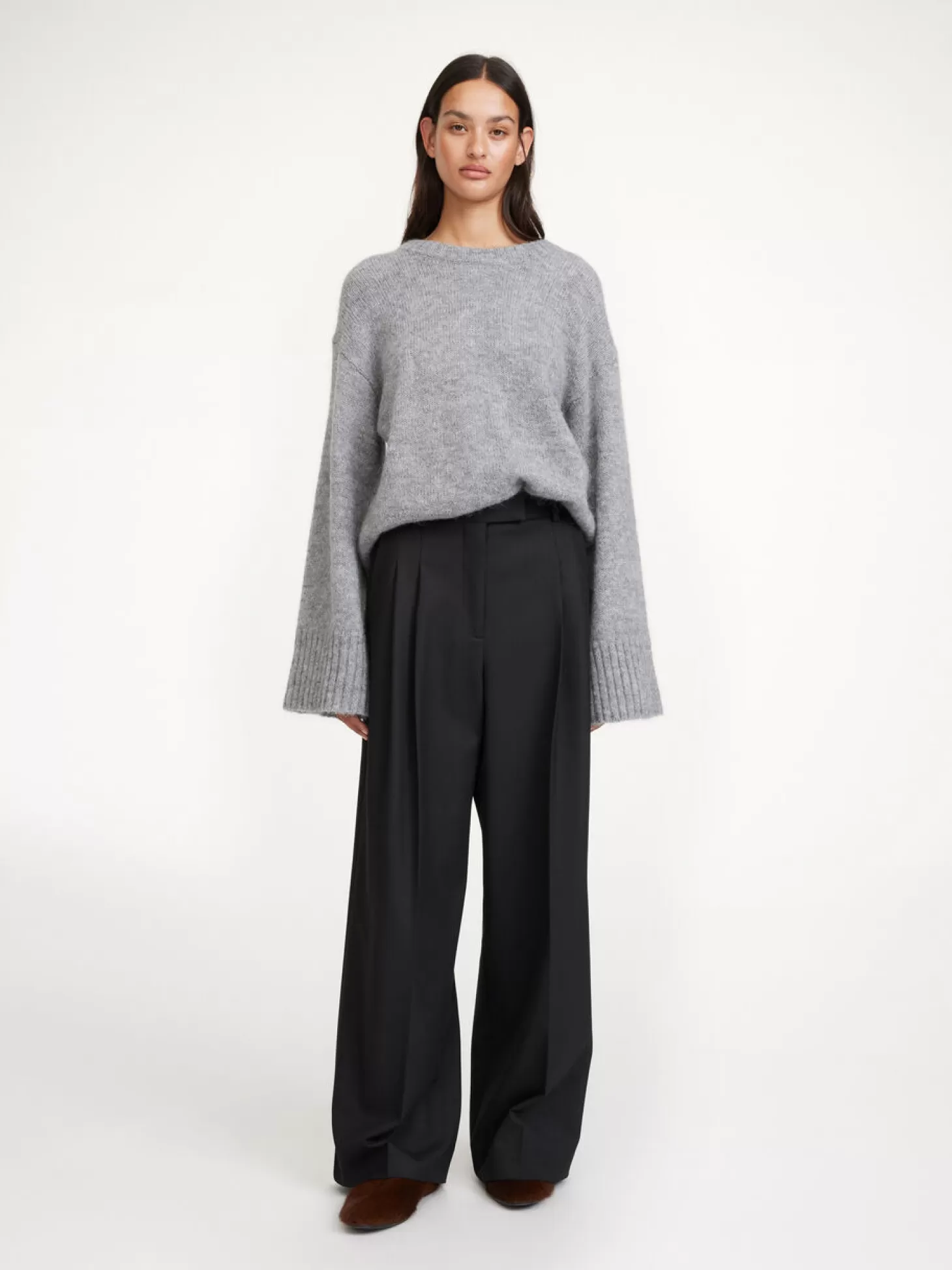 By Malene Birger Cymbaria High-Waisted Trousers-Women Trousers