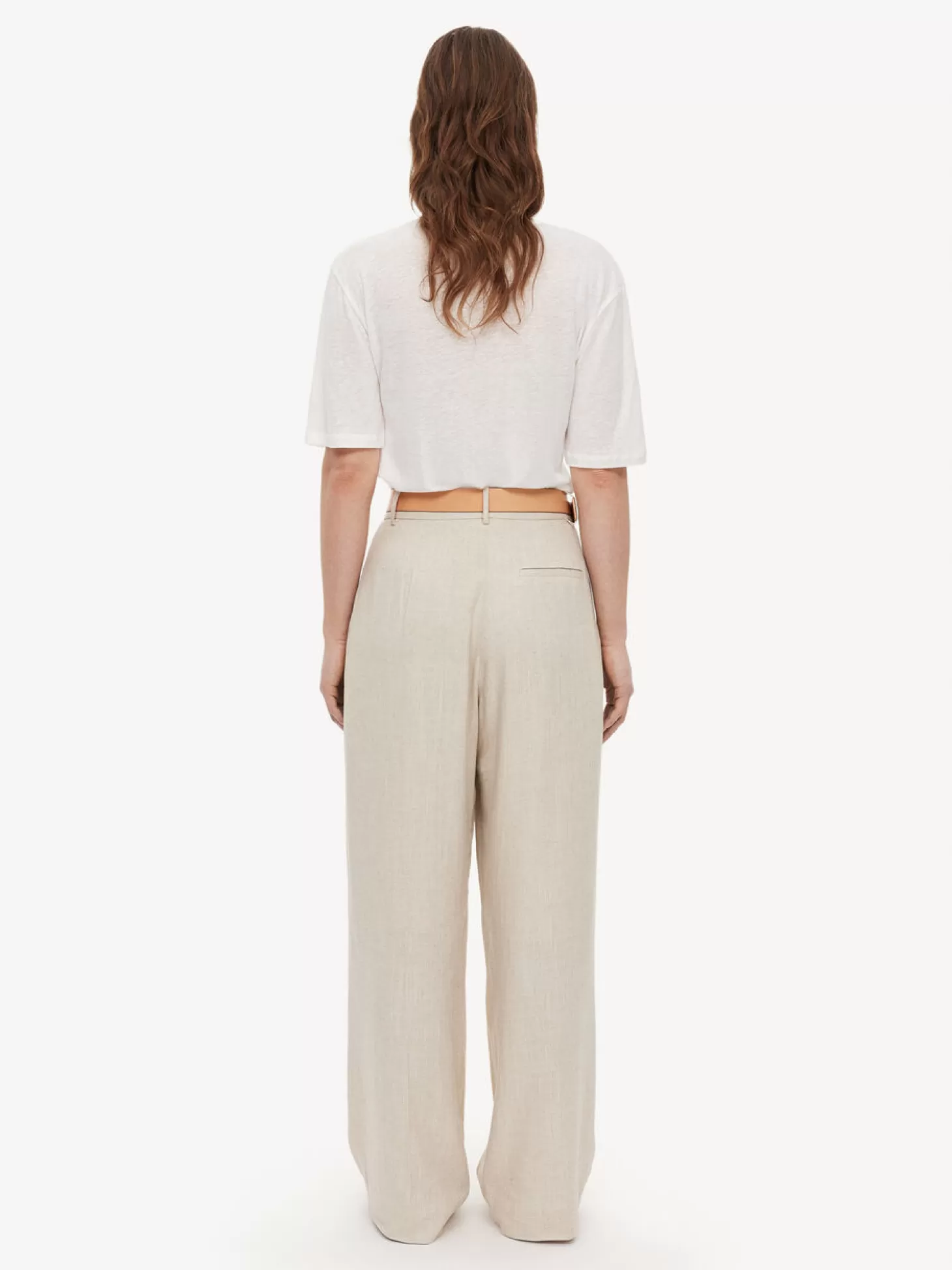 By Malene Birger Cymbaria High-Waisted Trousers-Women Trousers