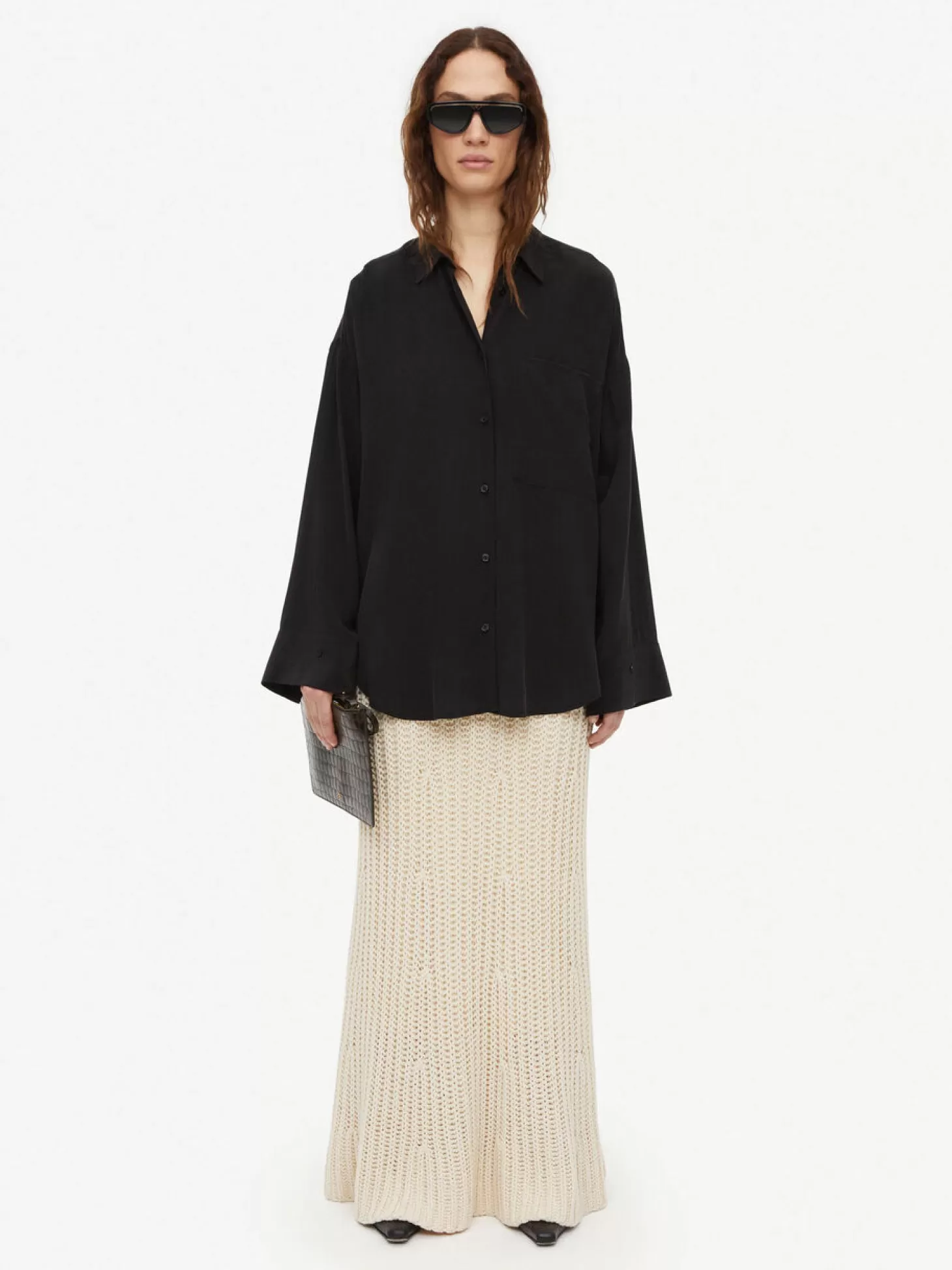 By Malene Birger Derris Organic Silk Shirt-Women Shirts And Tops