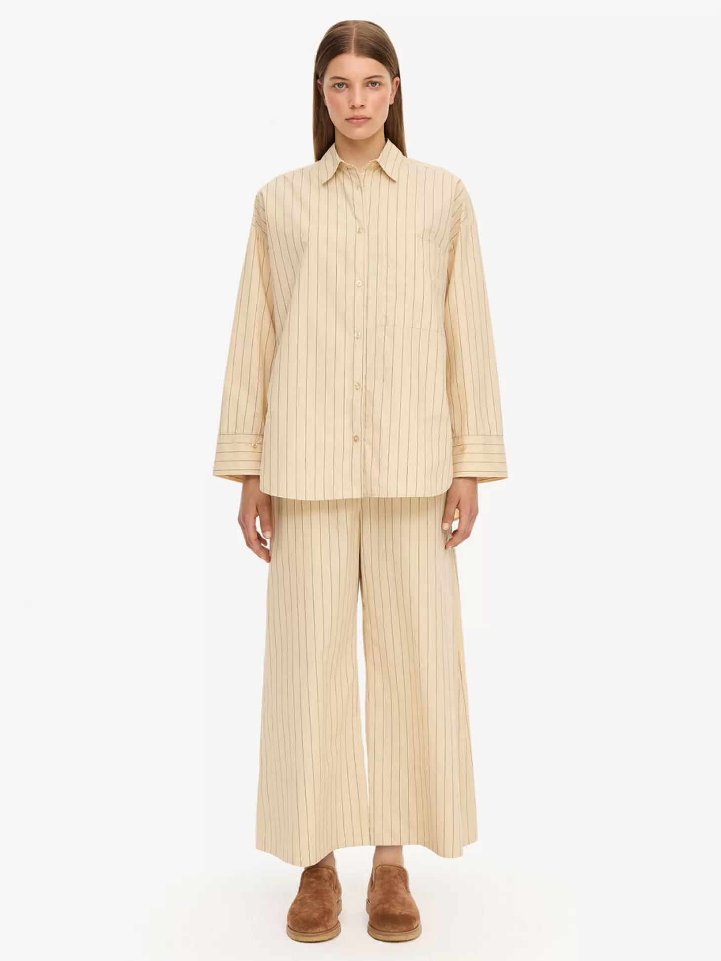 By Malene Birger Derris Striped Shirt-Women Shirts And Tops