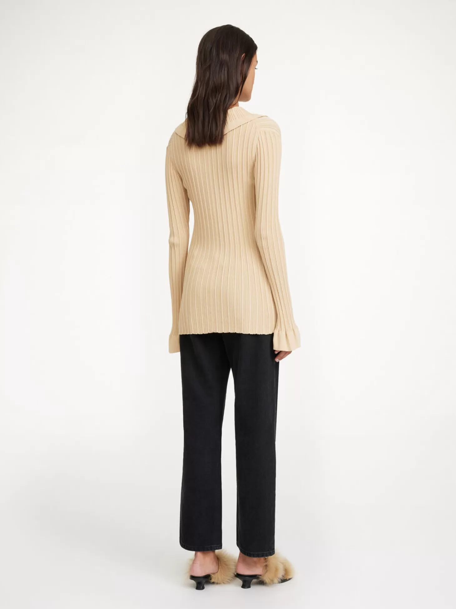 By Malene Birger Devora Rib-Knit Cardigan-Women Knitwear