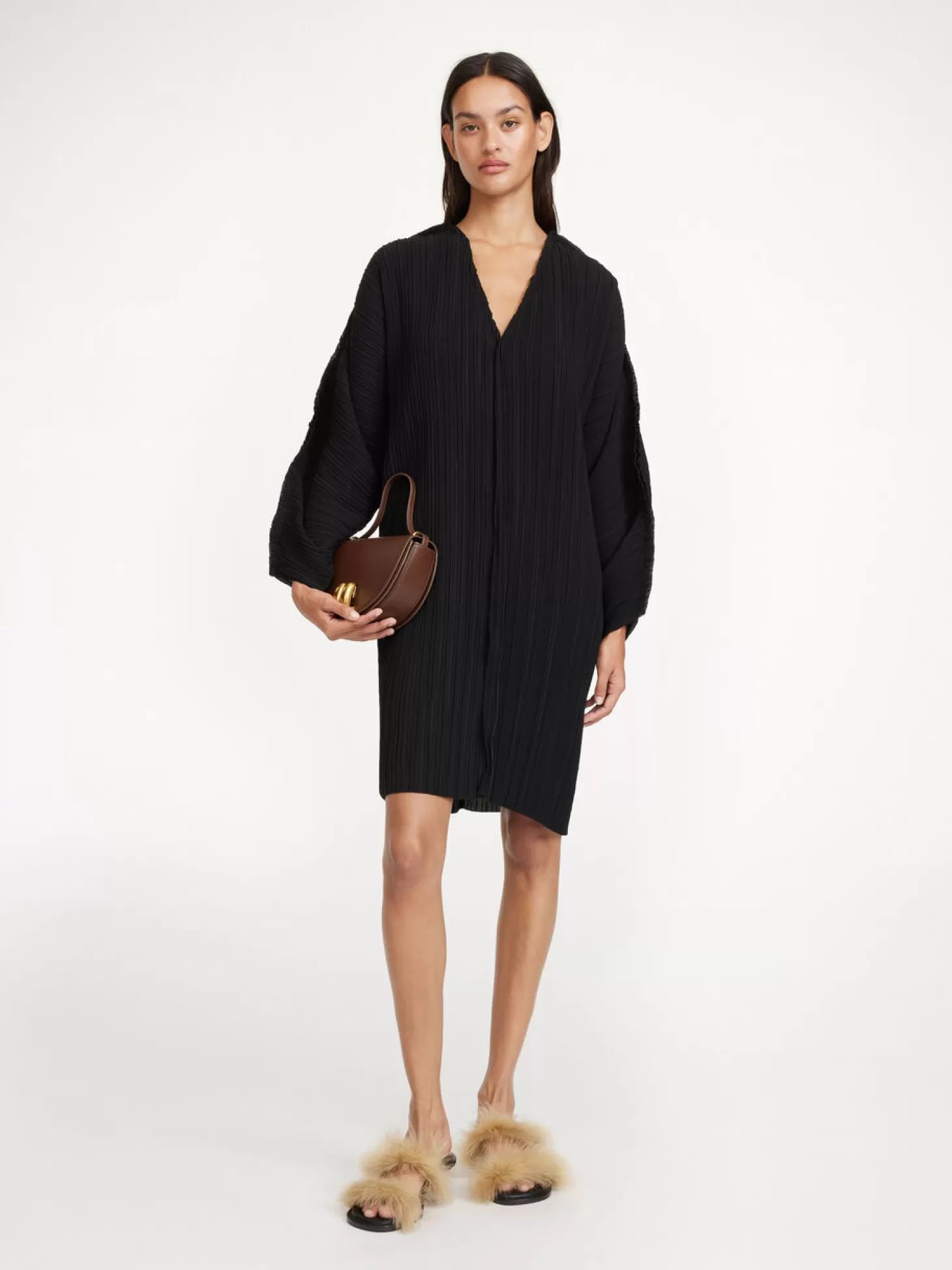 By Malene Birger Dielle Pleated Maxi Dress-Women Dresses