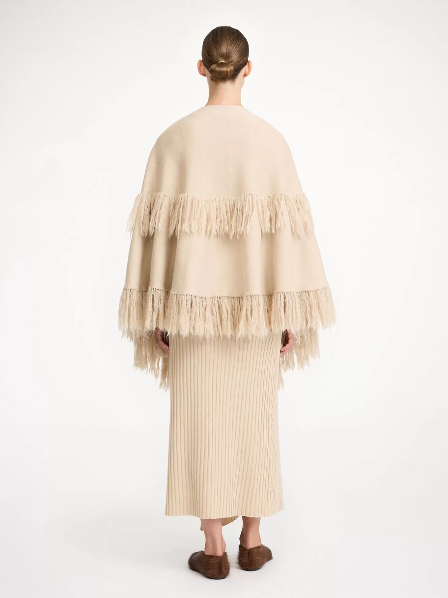 By Malene Birger Dixi Wool Poncho-Women Coats And Jackets