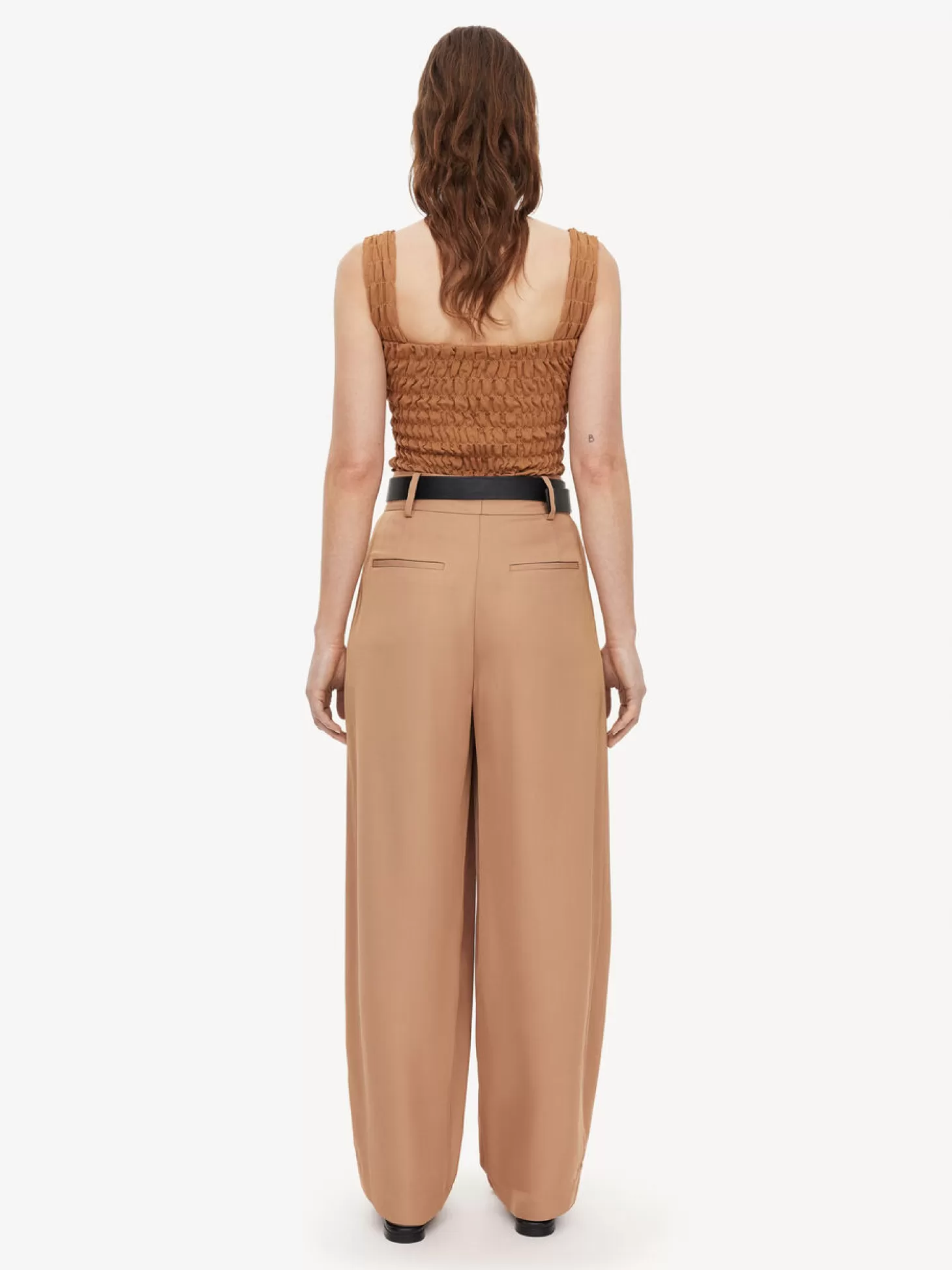 By Malene Birger Elnaz Shirred Top-Women Shirts And Tops