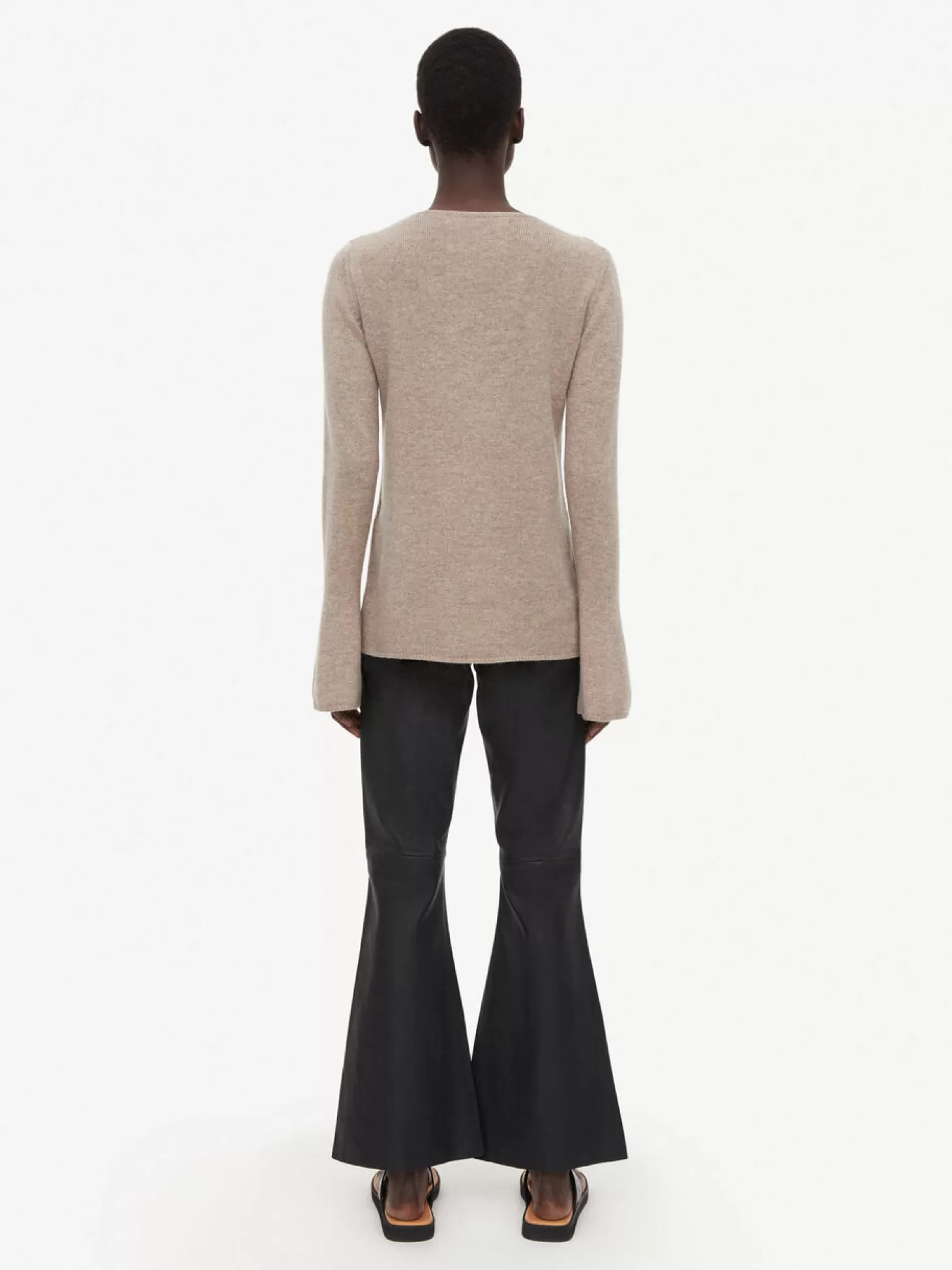 By Malene Birger Evyline Cropped Leather Trousers-Women Trousers