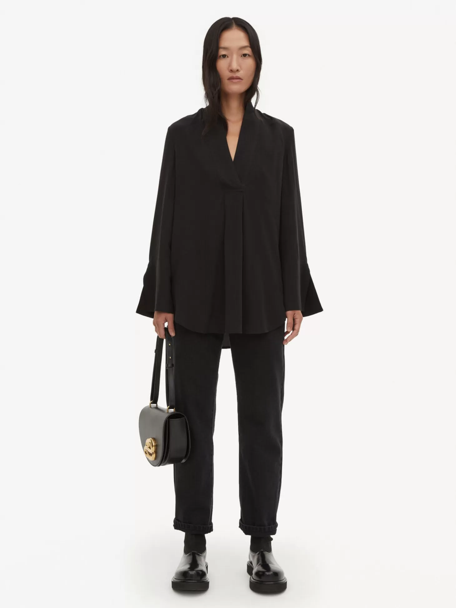 By Malene Birger Flaiy Silk Blouse-Women Shirts And Tops