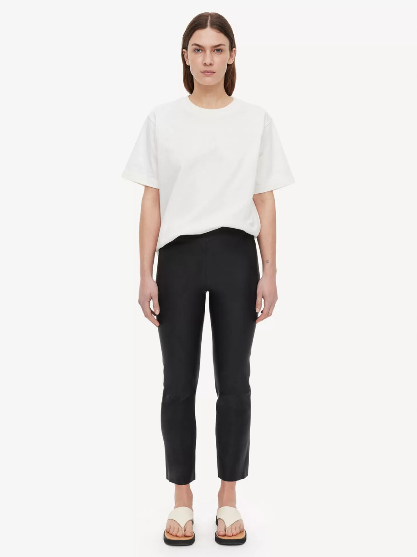 By Malene Birger Florentina Leather Trousers-Women Trousers