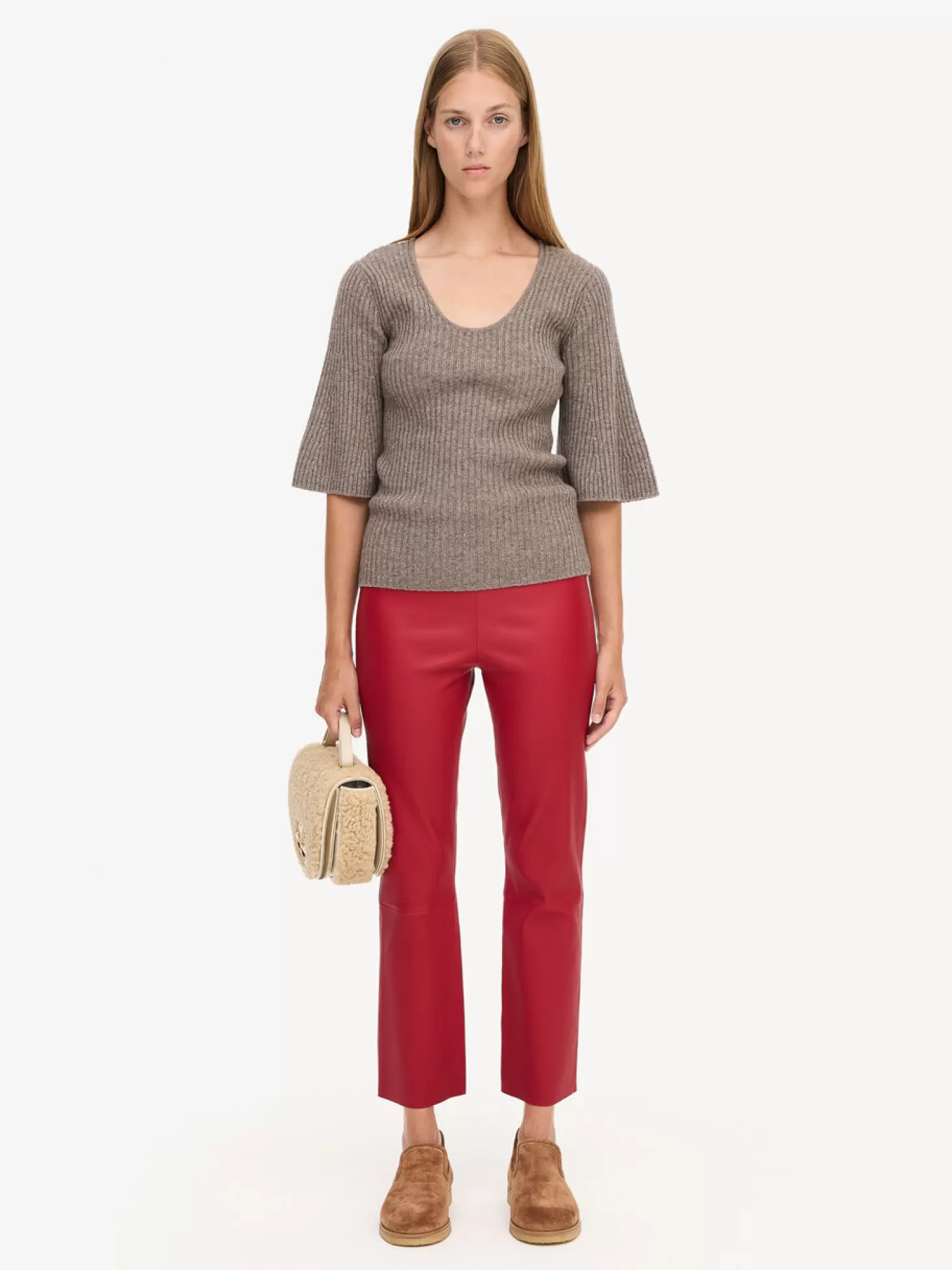 By Malene Birger Florentina Leather Trousers-Women Trousers