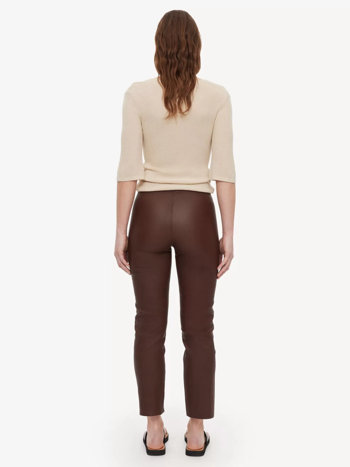 By Malene Birger Florentina Leather Trousers-Women Trousers