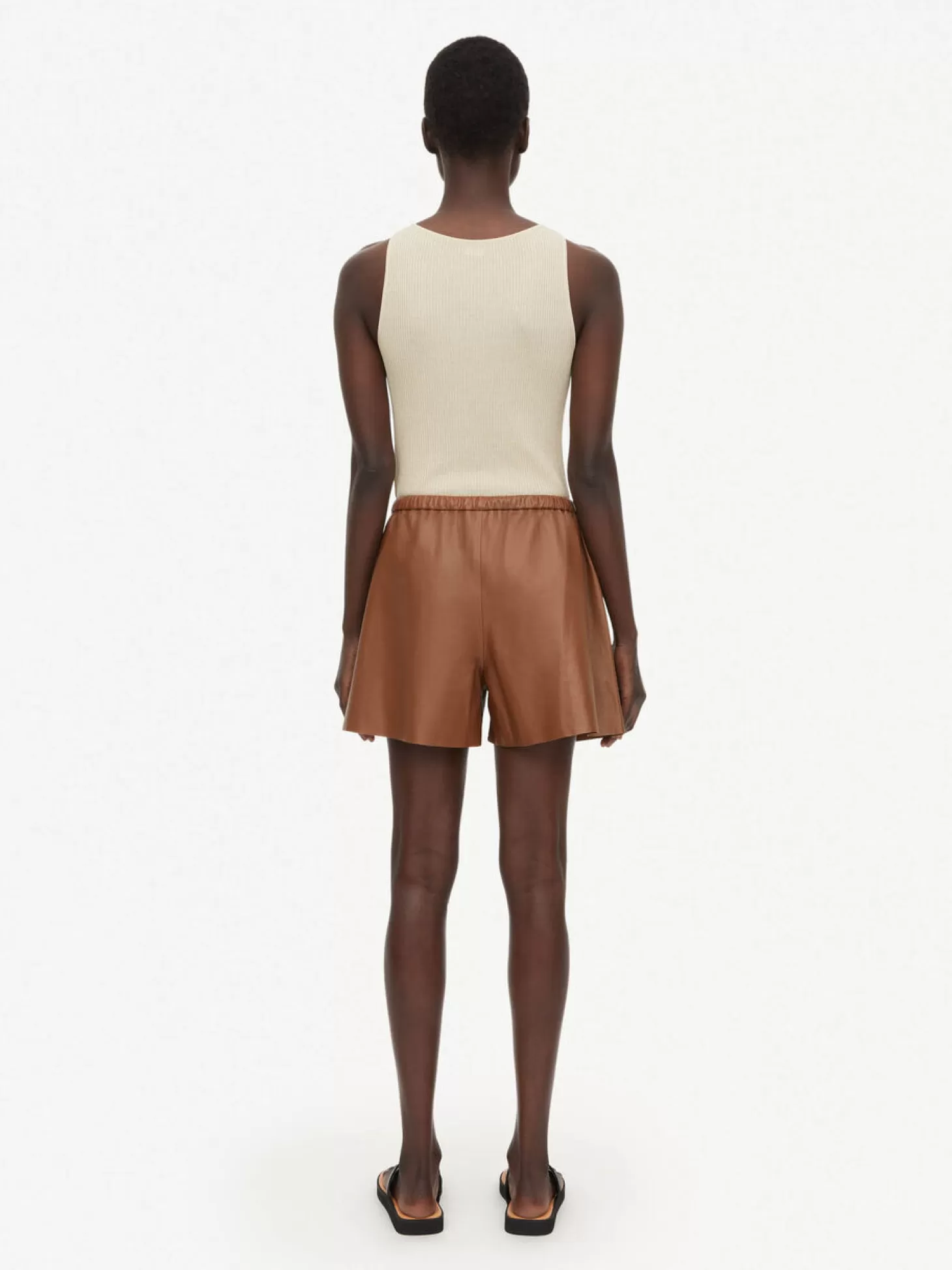 By Malene Birger Ifeiona Leather Shorts-Women Trousers