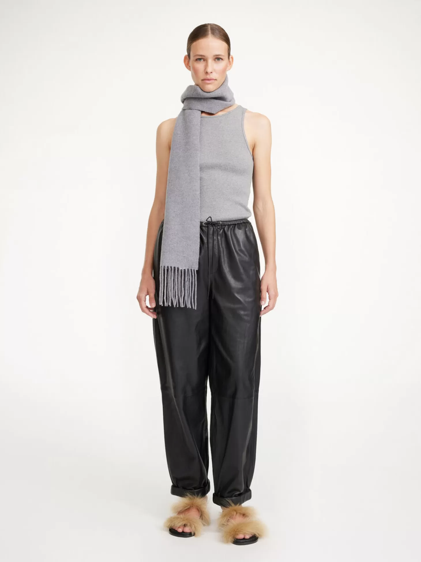 By Malene Birger Joanni Leather Trousers-Women Trousers