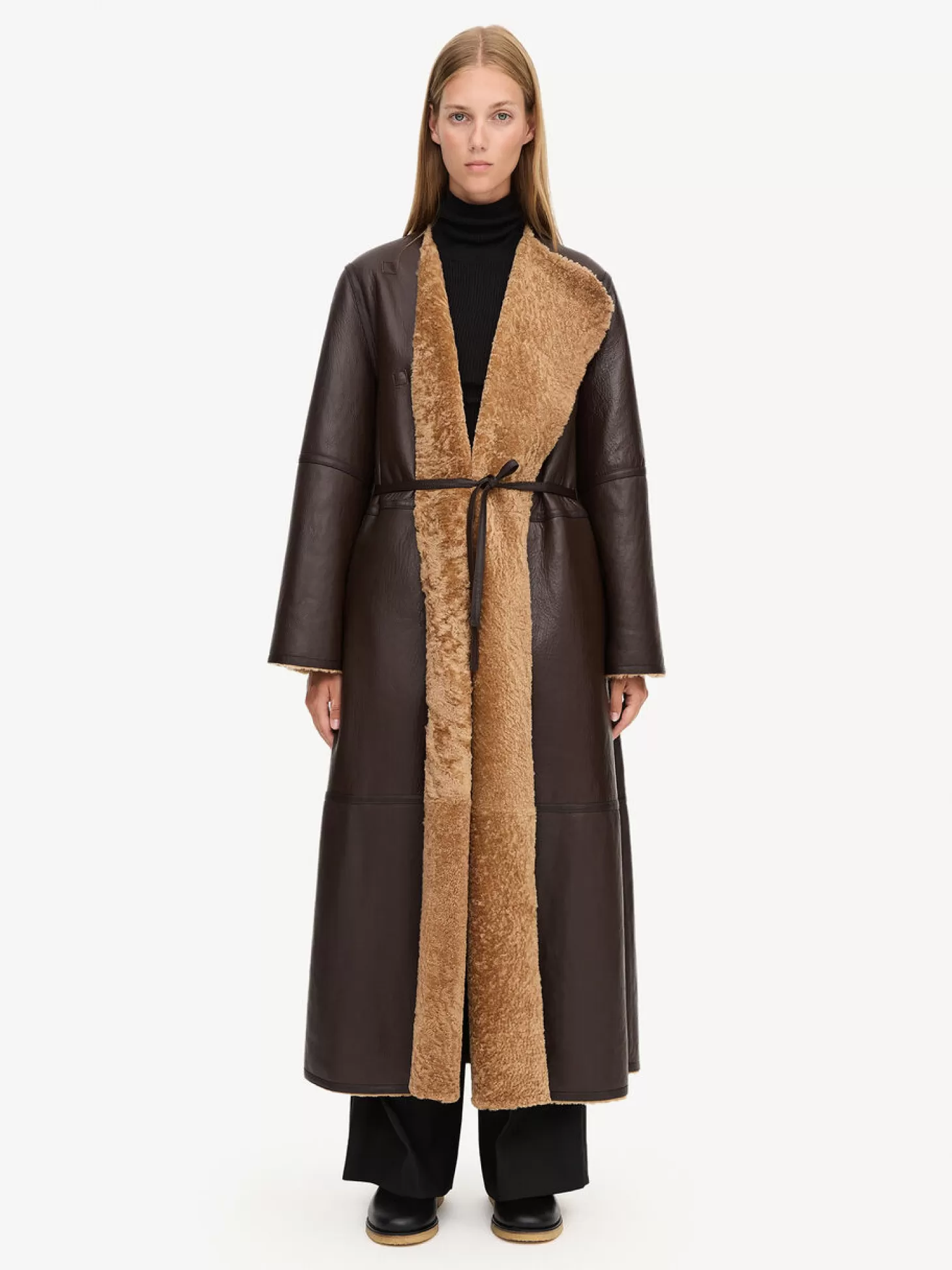 By Malene Birger Sandras Shearling Coat-Women Coats And Jackets