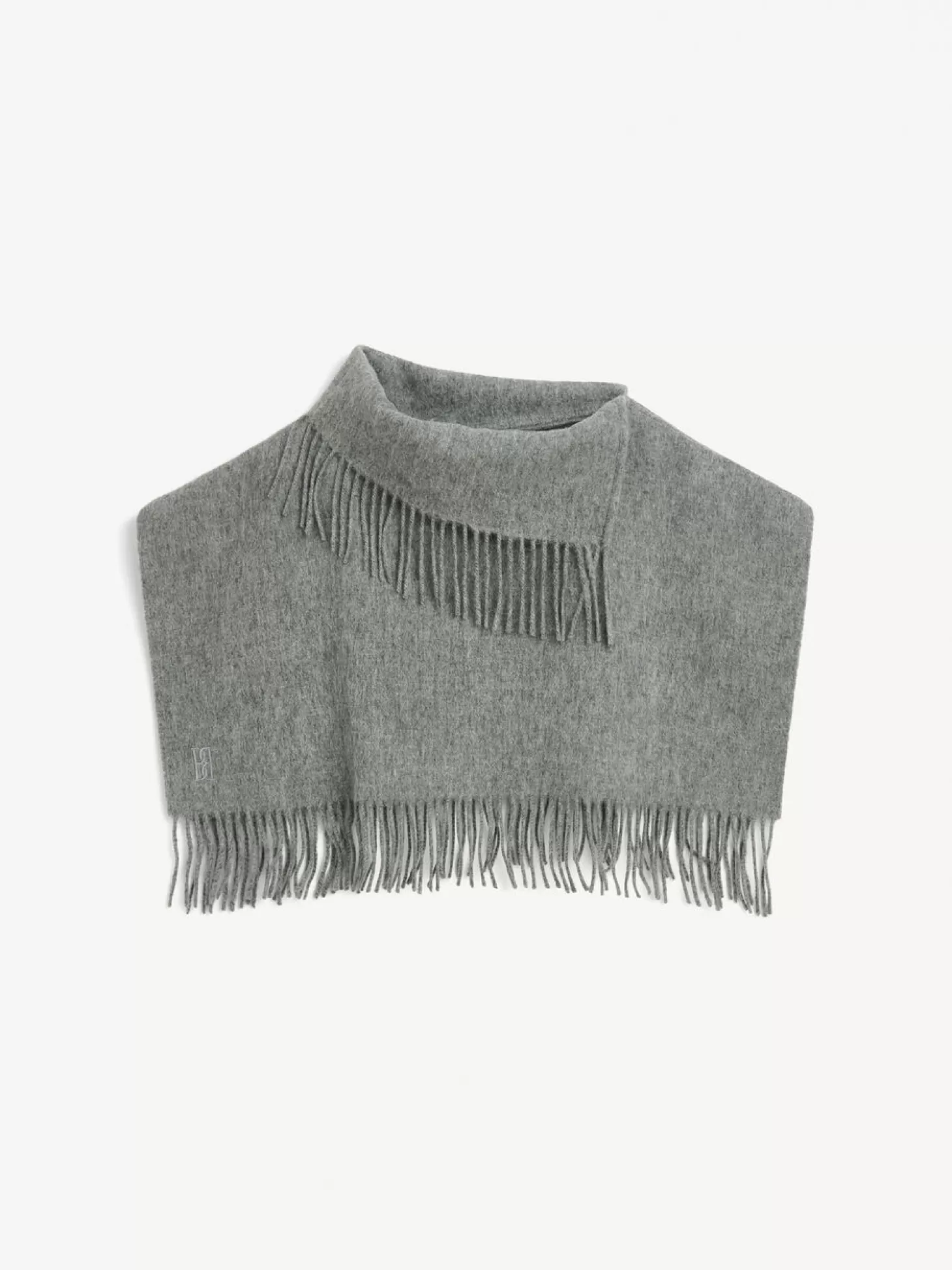 By Malene Birger Turtla Wool Fringe Bib-Women Belts