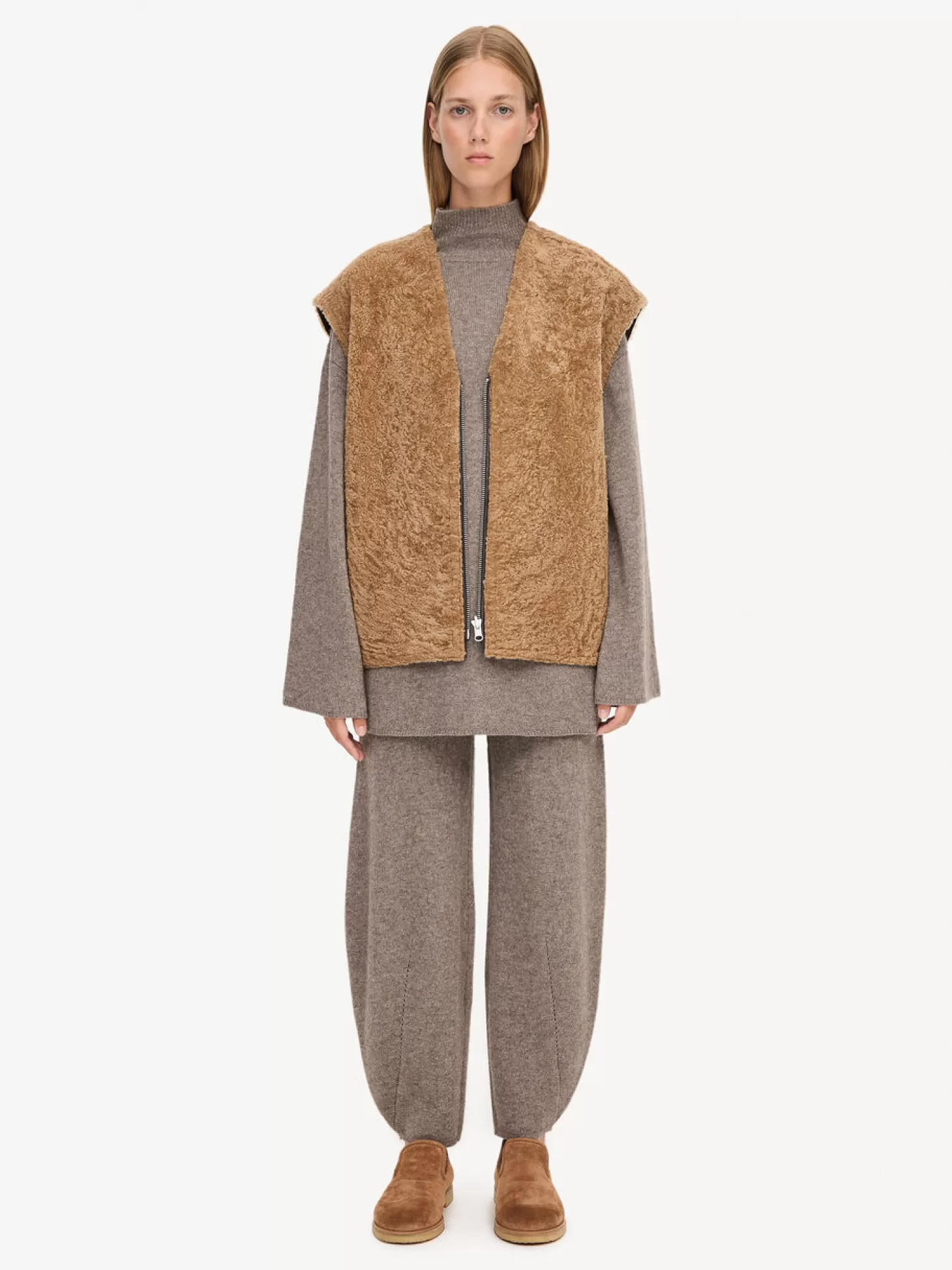 By Malene Birger Veronicas Reversible Shearling Vest-Women Coats And Jackets